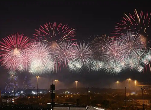 广宗县焰火晚会